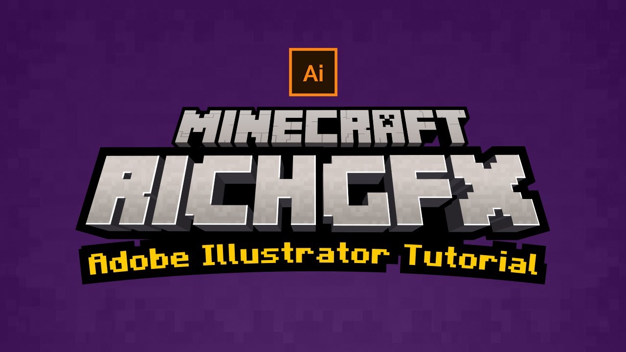 3D Minecraft Effect - Adobe Illustrator Tutorial - YouTube