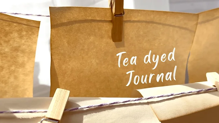 Making Tea-dyed Journal with me