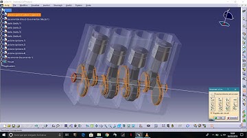 How a 4-Cylinder in-line Works Catia v5