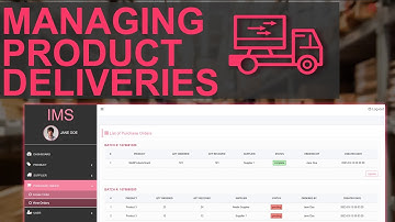 PHP Project: Add and Manage Product Delivery Records in MySQL Database using PHP - Inventory System
