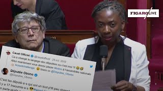 La députée Danièle Obono place le mot «boloss» à l’Assemblée nationale après un pari avec Cauet