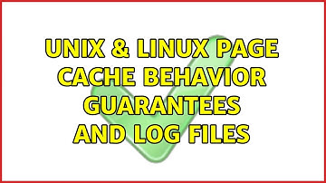 Unix & Linux: Page cache behavior guarantees and log files