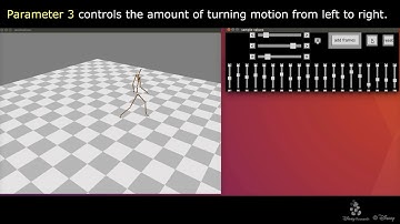 Variational autoencoder applied to human motion: automatically learning a slider interface.