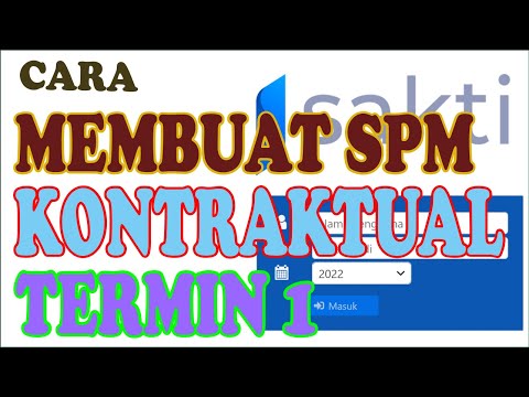 PANDUAN MEMBUAT SPM KONTRAKTUAL TERMIN 1