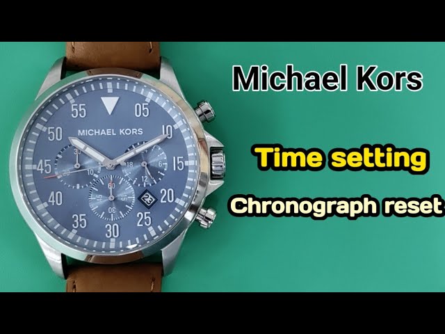 Kors Reset Set Time To | TrendWatchLab | On Michael Chronograph How YouTube -