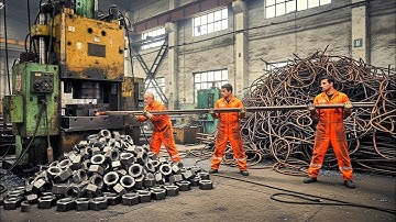 Huge Production! Amazing Hex Nut Bolt Manufacturing Process With Skilled Workers | How it