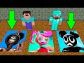 NOOB VS PRO - SCARY PITS SIREN HEAD VS CARTOON MOUSE VS MOMMY LONG LEGS IN MINECRAFT ANIMATION!