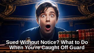 Sued Without Notice? What to Do When You're Caught Off Guard