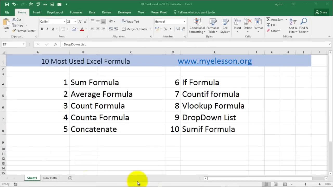 Готовые разные таблицы с формулами excel