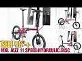 Sepeda Lipat 16 Plus MXL Jazz Maroon 11 Speed Hydraulic Tustelo.bike