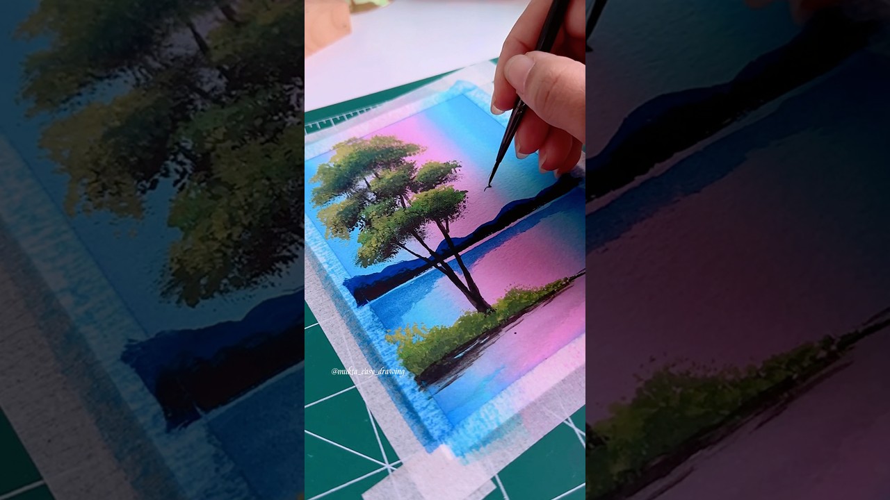 Watercolor painting for beginners 😍✨