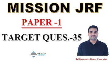 UGC NET PAPER ONE | MISSION JRF | UGC NET 2023 | UGC NET EXAM 2023