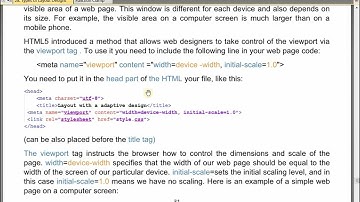 CSS3 New Lesson 13: Types Layout Designs - Adaptive(Responsive) design - Part IX Metatag Viewport