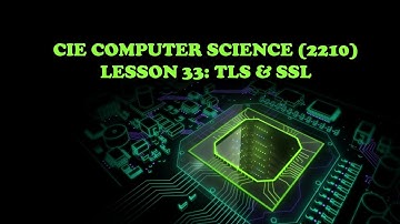CIE Computer Science(2210)- Lesson 33 TLS & SSL