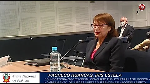 Entrevista: postulante a jueza suprema Iris Estela...