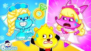 pink vs blue vs yellow join best bride challenge crayons