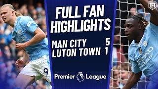 EASY CITY WIN! City TOP! Manchester City 5-1 Luton Town Highlights