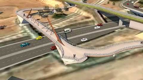 Pasarela en Sevilla. Modelo InfraWorks y Revit. Congreso CITE 2020