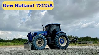 ยักษ์ใหญ่ New Holland TS115A กับงานดันดินถมที่ แรงจัดสัมผัสได้ | Tractor