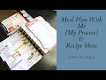 My Meal Plan Process || Meal Planning & Recipe Ideas || Happy Planner