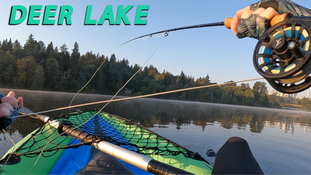 Fly fishing from a leaking kayak 