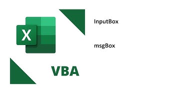 5 Utilisation des fonctions InputBox et msgBox  en VBA