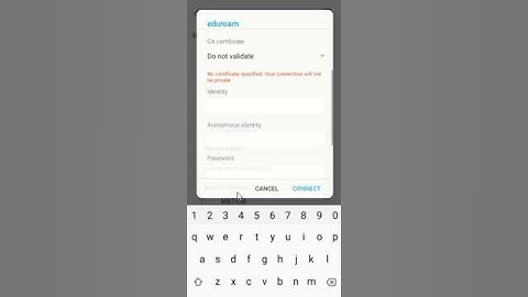 How to connect Android 10 phone with eduroam.