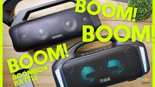 SOUNDCORE MOTION BOOM PLUS vs TRIBIT STORMBOX BLAST | Battle of the Boomboxes!!!