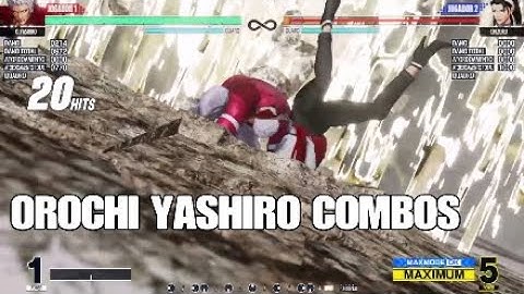 KOF XV: OROCHI YASHIRO COMBOS HIGH DAMAGE 70% - 97%