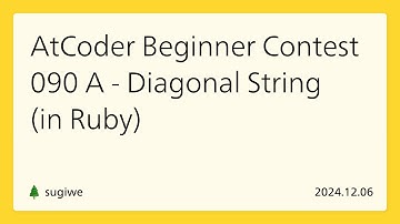 AtCoder Beginner Contest 090 A - Diagonal String (in Ruby)