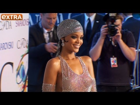 Rihanna Rocks Shockingly Sheer Swarovski Crystal Dress at CFDA Awards