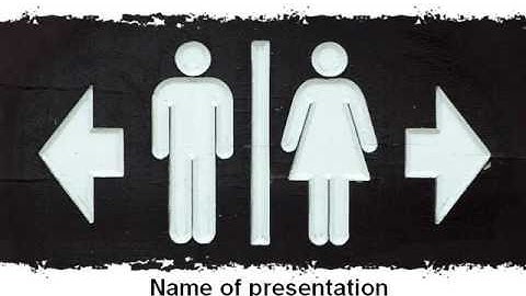 Gender Difference PowerPoint Template by PoweredTemplate.com