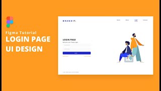UI Tutorial: How to Create Simple Login Page UI Design in Figma screenshot 3