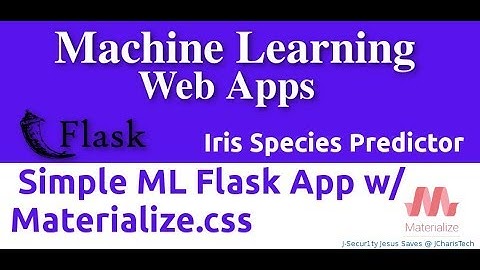Iris Species Predictor (Machine Learning Web App with Flask+ Materialize.css)