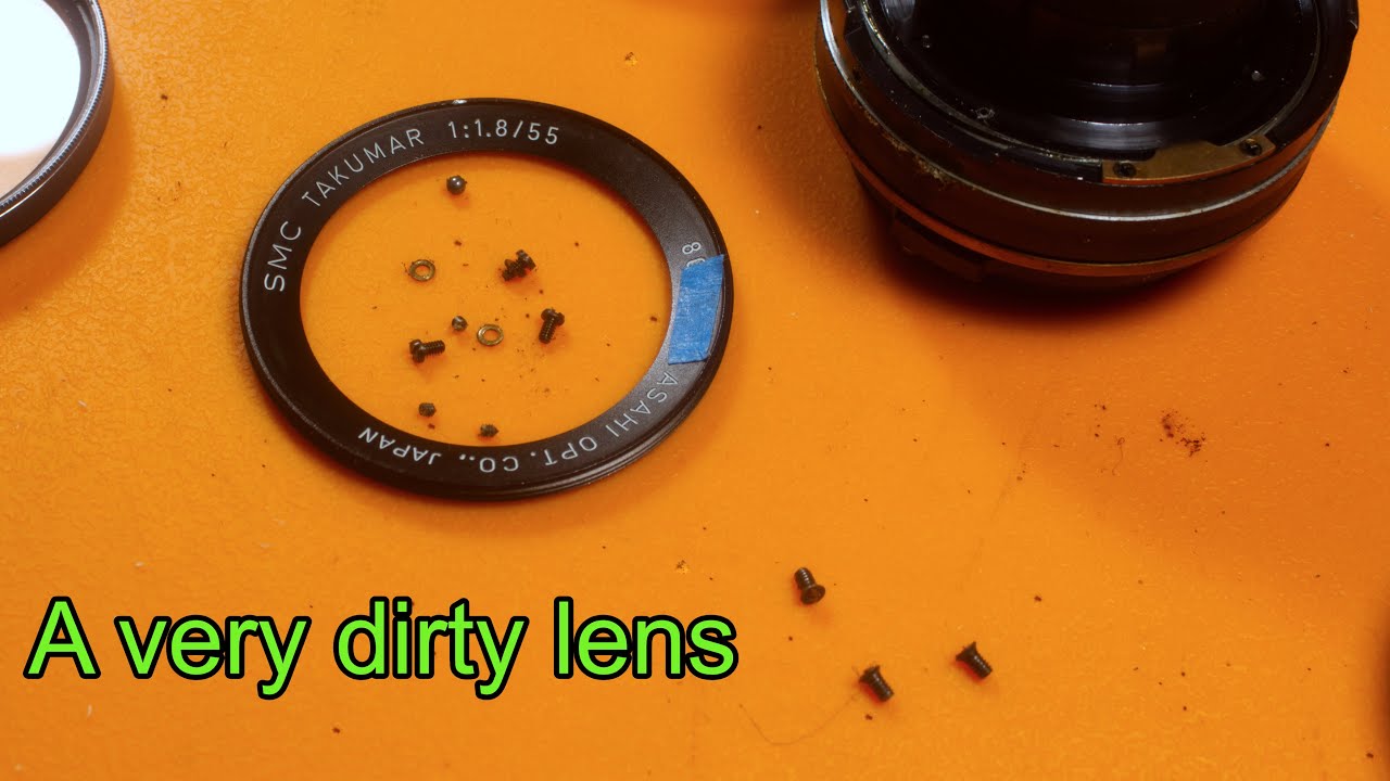 Repairing multiple issues with a dirty SMC Takumar 55mm F1.8 lens.