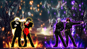 [KOF Mugen] Omega Element and 2022 Element Iori VS. 2022 Element Kyo and Orochi Element Kyo