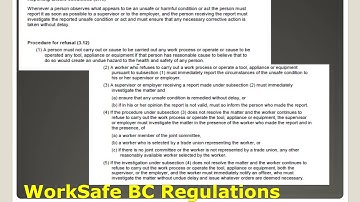 Right to Refuse Unsafe Work