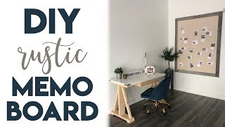 DIY Rustic Memo Board!