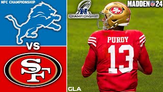 49ers vs. Lions Simulation | NFC Championship | NFL Playoffs | Madden 24 PS5