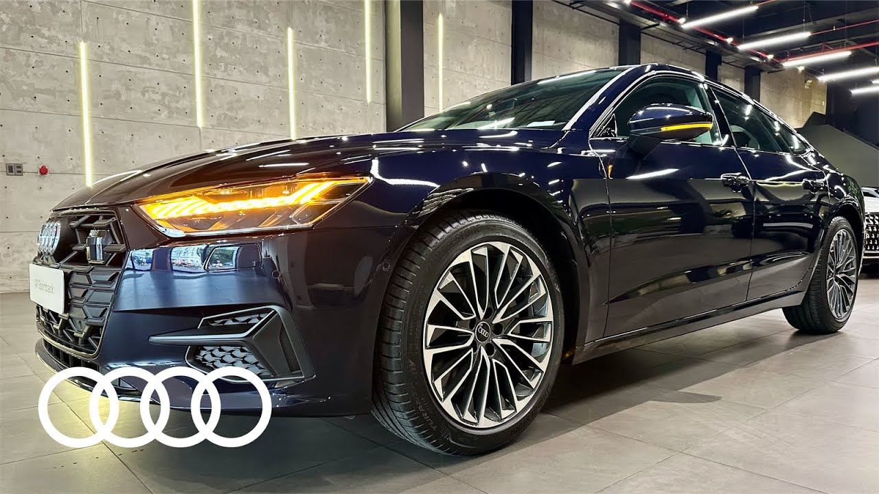 2025 Đánh giá trực quan Audi A7 Sportback [4K] – Màu Xanh Firmament và Nội Thất Nâu | Hà Đạt Audi