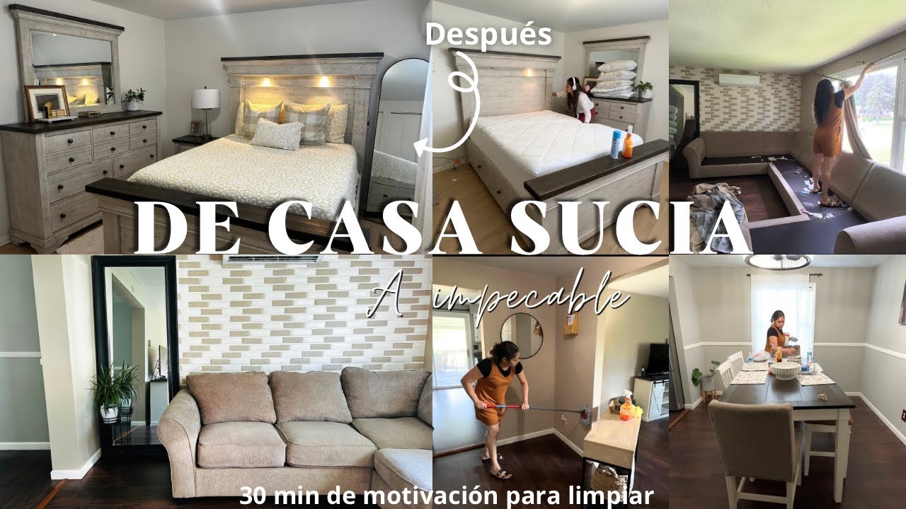 CAMBIANDO LOS MUEBLES DE LUGAR |LAVANDO CORTINAS Y FUNDAS | LIMPIEZA EN HABITACIÓN - SALA - COMEDOR