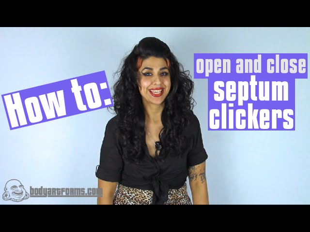 Reply to @kimmyvondoom how I use my tool to apply my septum's 🤍🐮#sep, Septum Clicker