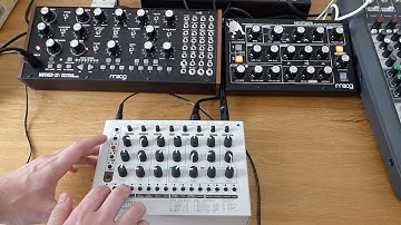 MFB Tanzmaus, Moog Mother 32 & Moog Minitaur