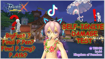 【Ragnarok X】x【TEEHEE】- SELF-IGNITE DAMAGE TEST