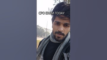 SSC CPO EXAM TODAY🎯 #ssccpo #cpo #governmentjobs #subinspector #aspirants #cpo2025 #police #ssc
