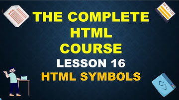 HOW TO ADD SYMBOLS IN HTML || HTML SYMBOL TAGS || ICONS IN HTML || Lecture - 16 #html #htmlelements