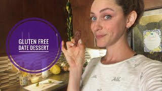 Gluten Free Date Dessert - healthy snickers bar