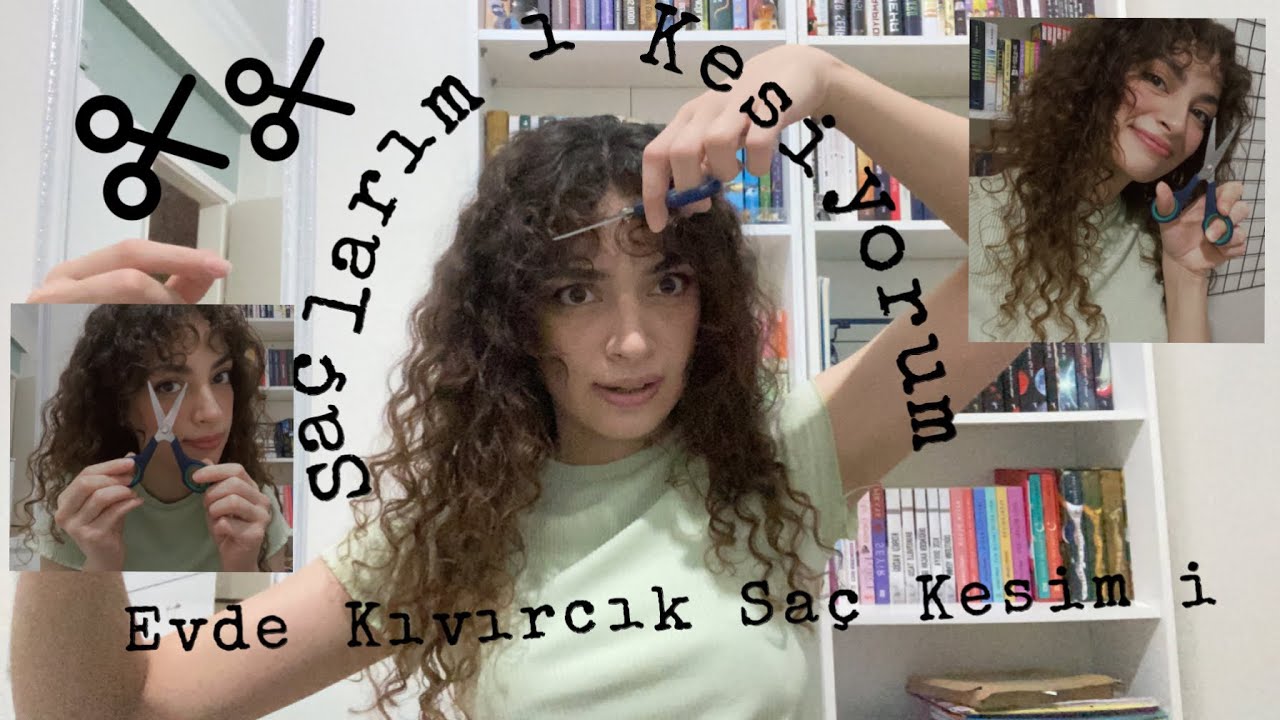 Saçlarımı Nasıl Kesiyorum?| katlı kıvırcık saç kesimi