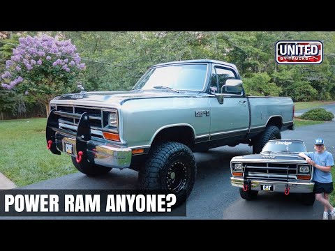 17-year-old-daily-drives-a-shortbed,-first-gen-dodge-power-ram-4x4-#fistbump