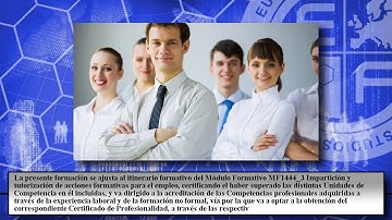 Mf1444_3 Imparticion Y Tutorizacion De Acciones Formativas P - Cursos Online